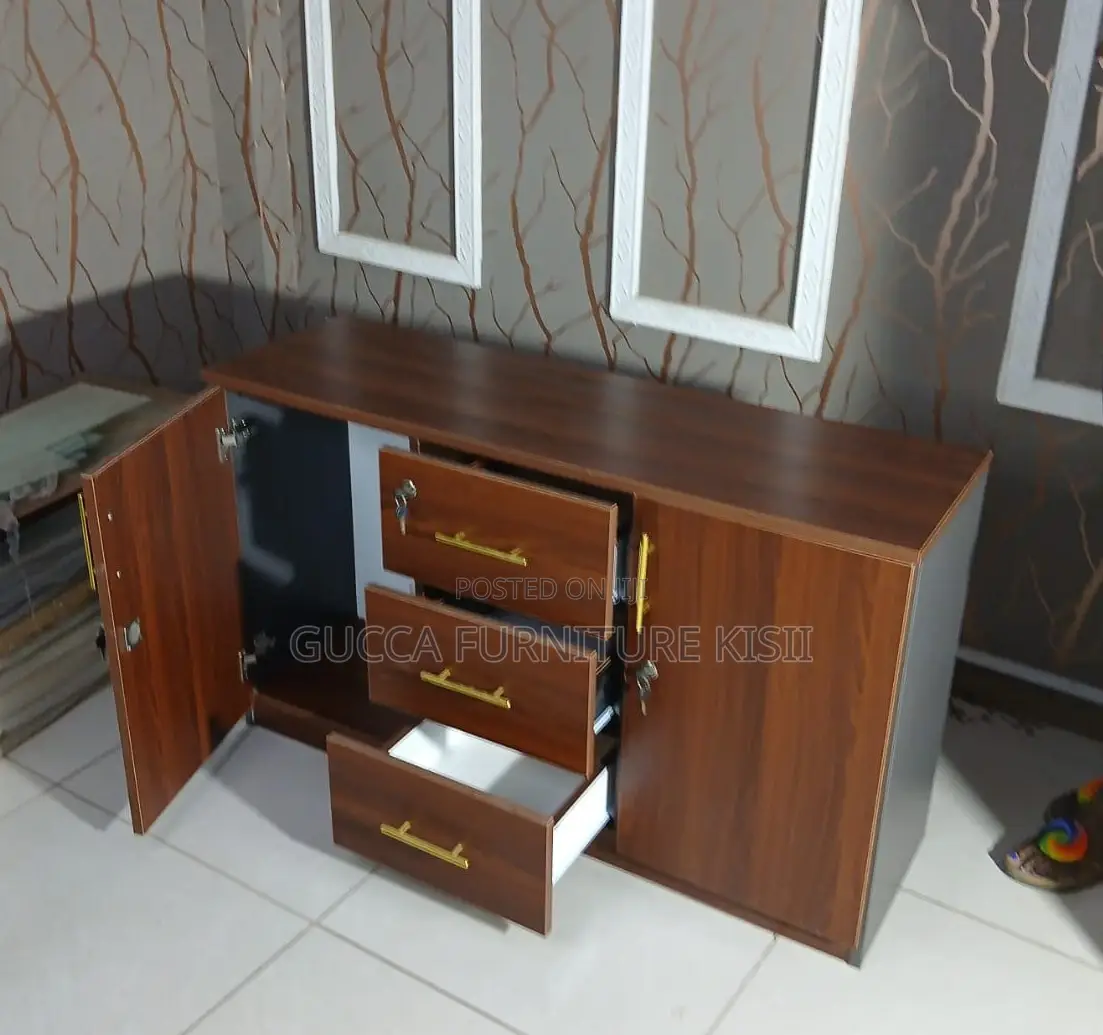 3-Door Credenza Cabinet
