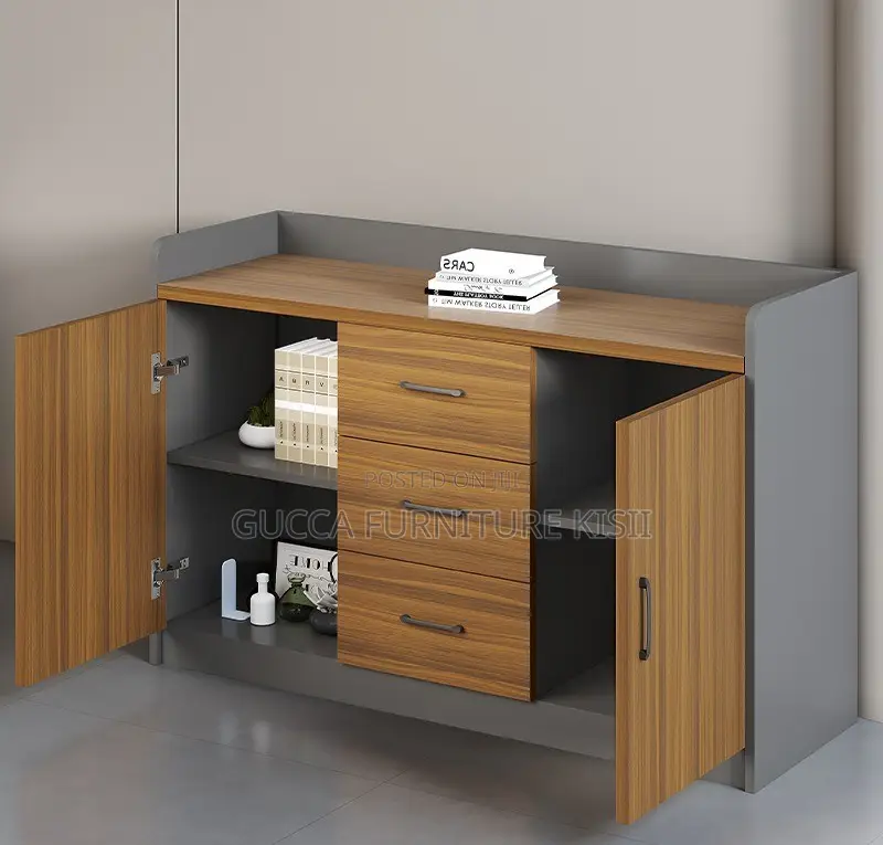 3-Door Credenza Cabinet