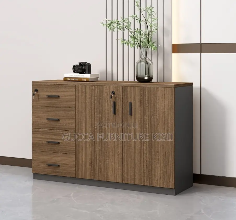 3-Door Credenza Cabinet