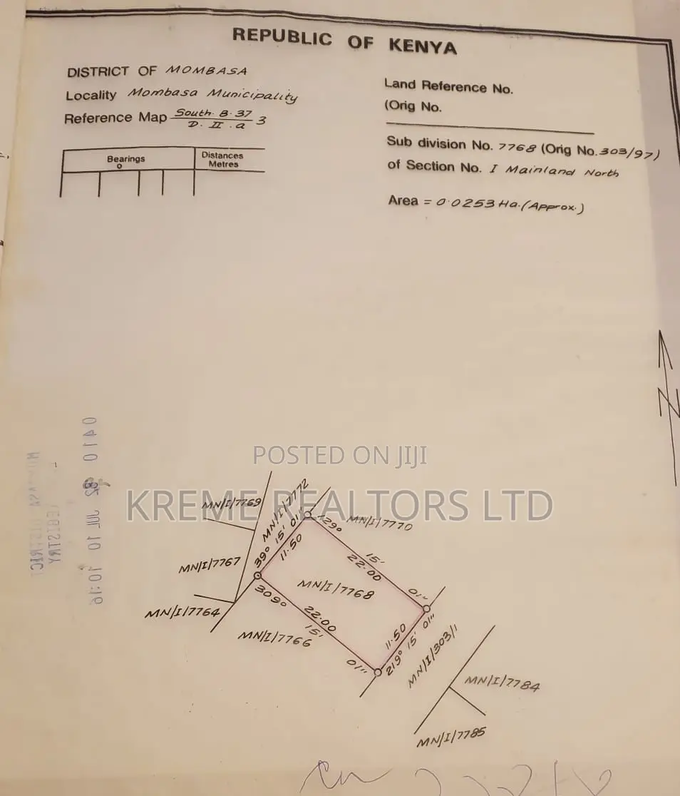 Plot in Bamburi