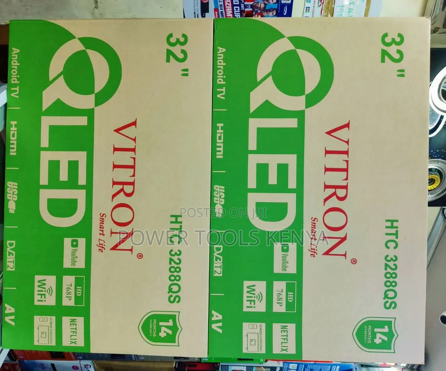 Vitron 32" Android Smart LED TV – WiFi, Netflix