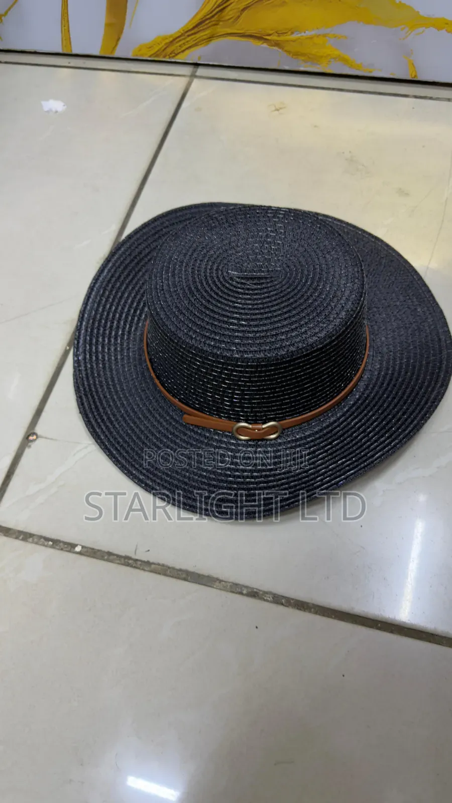 Vintage British Style Flat Top Beach Hat