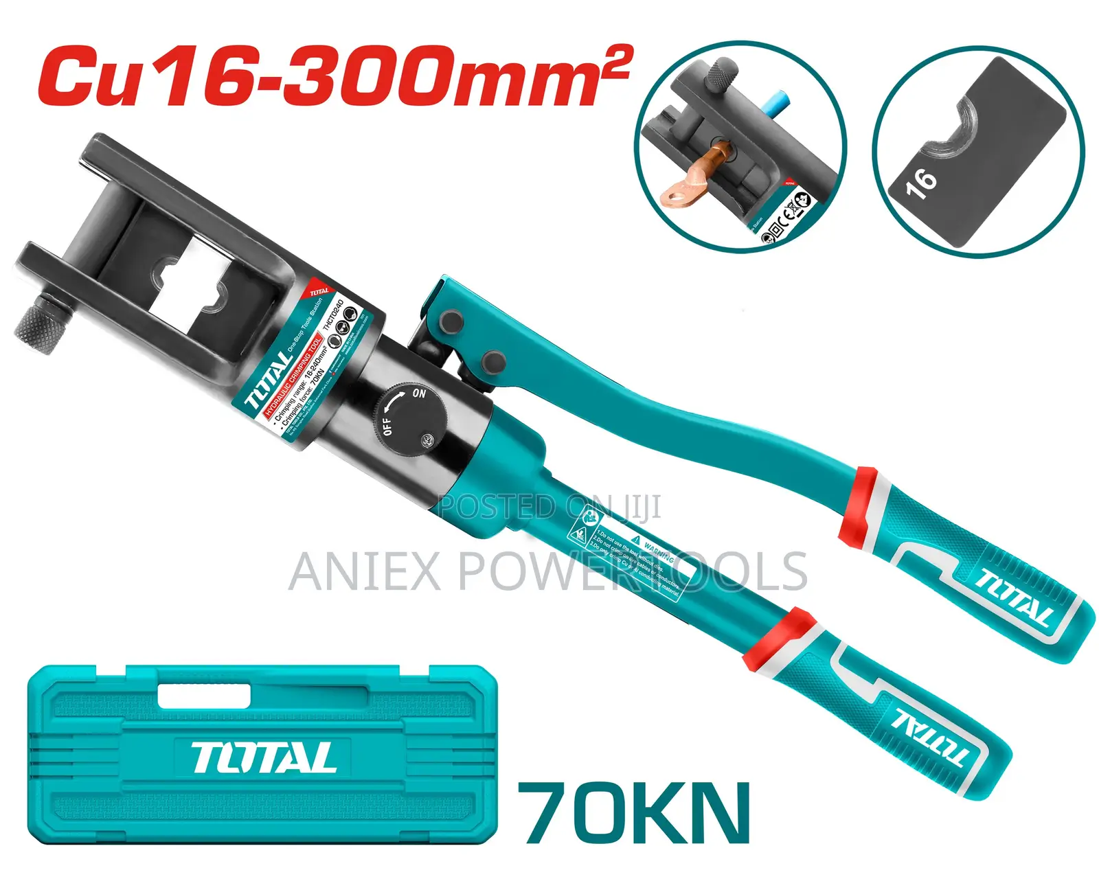 Total THCT0240 Hydraulic Crimping Tool 70KN