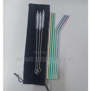 Stainless Steel Reusable Straws 11pc Set