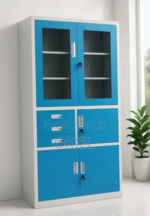 Office Cabinet : Blue Lockable Filing Cabinet With Safe