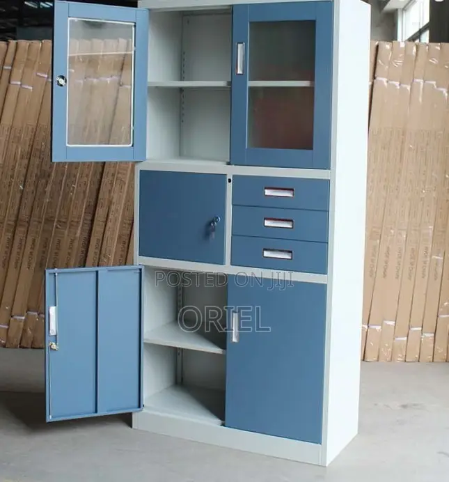 Office Cabinet : Blue Lockable Filing Cabinet With Safe