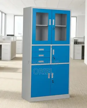 Office Cabinet : Blue Lockable Filing Cabinet With Safe