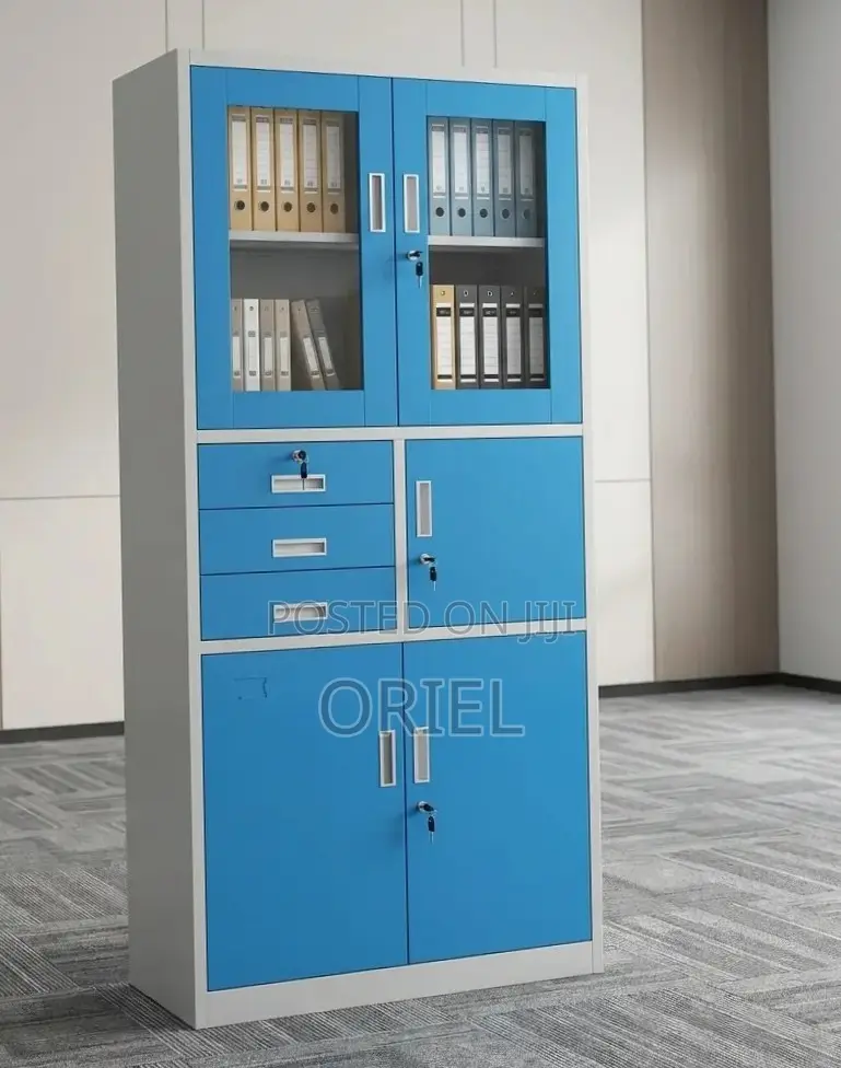Office Cabinet : Blue Lockable Filing Cabinet With Safe