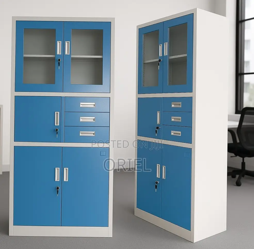Office Cabinet : Blue Lockable Filing Cabinet With Safe
