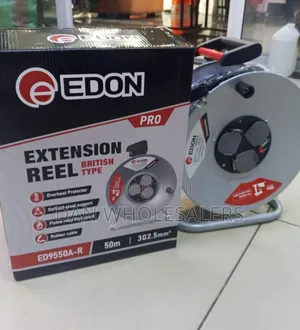 EDON 50M Extension Reel With Overheat Protector Rubber Cable