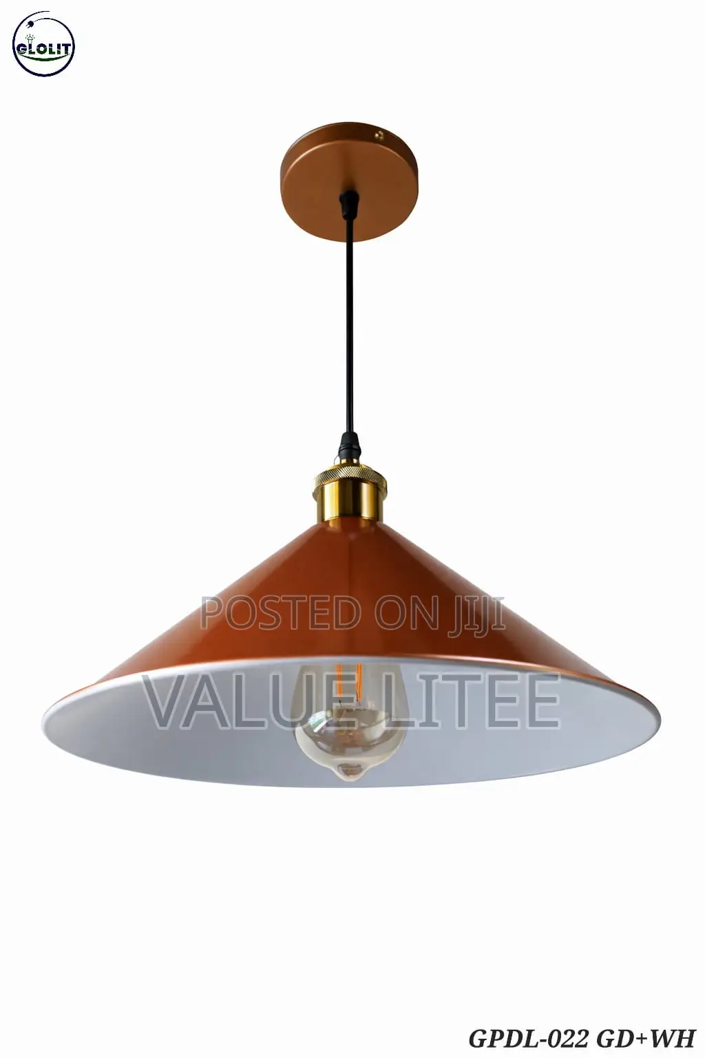 Single Pendant Gold Finish