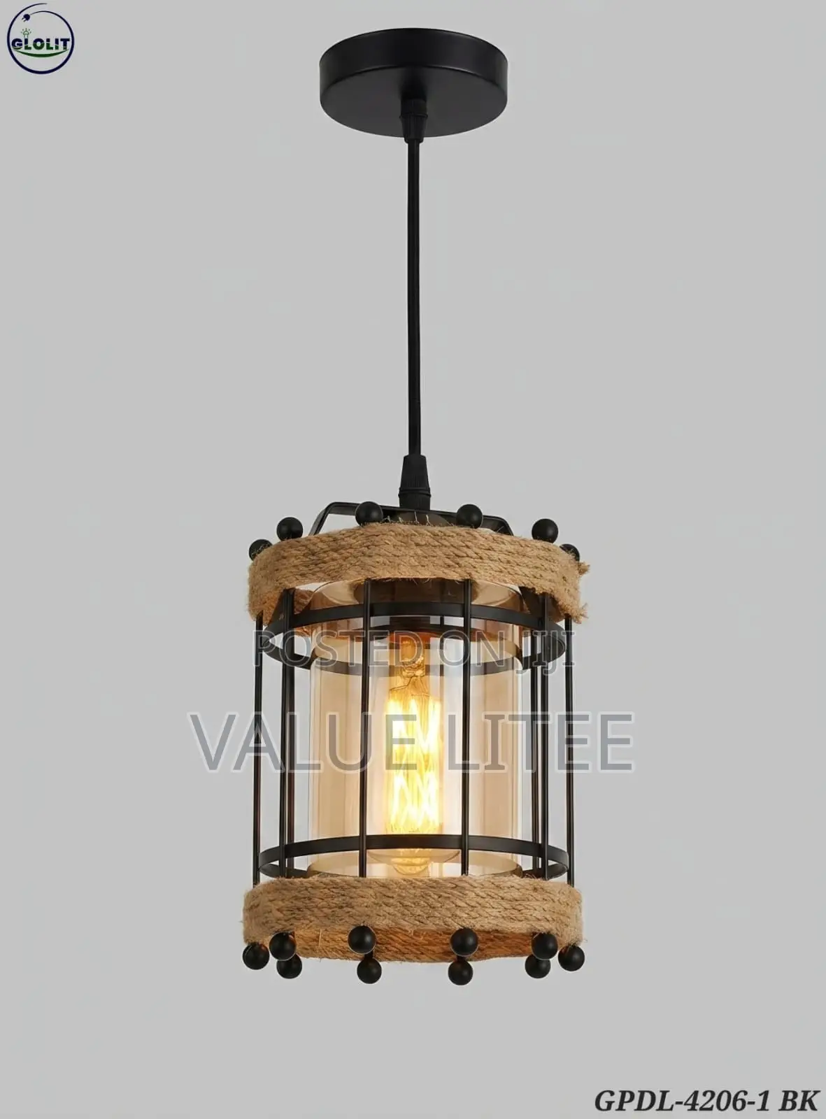 Single Pendant Gold Finish