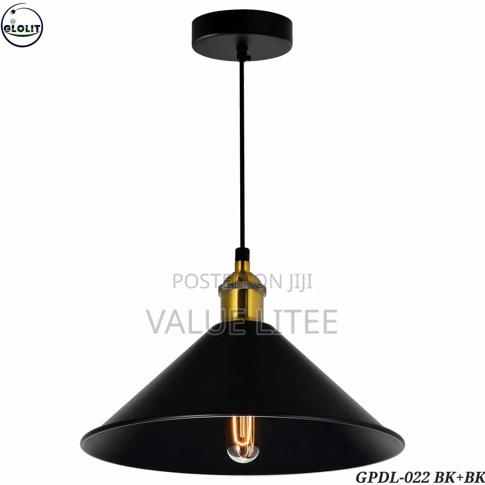 Single Pendant Gold Finish