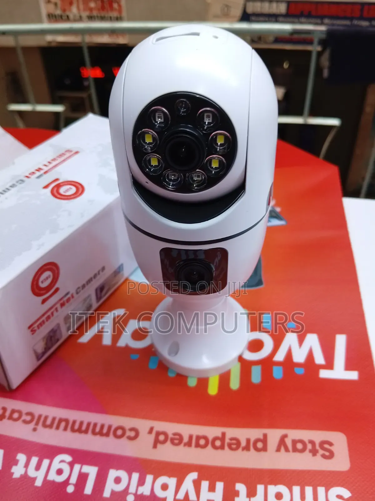 Smart V380 Bulb CCTV Camera With Dual Lens PTZ WiFi Function