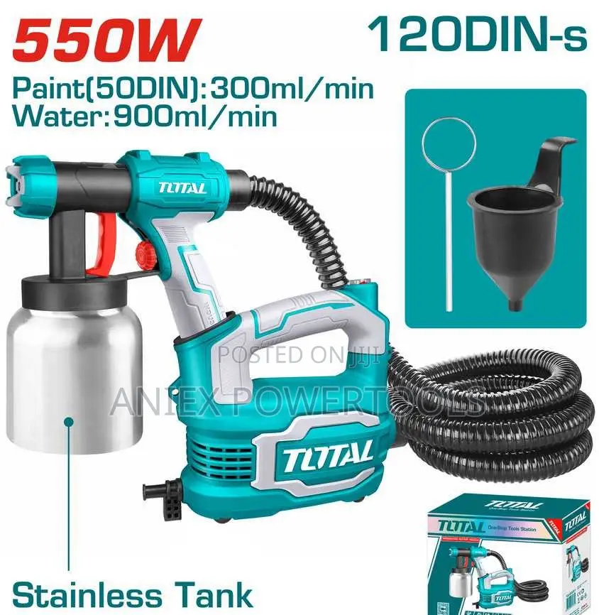 Total TT5006-2 HVLP Spray Gun 550W Stainless Steel