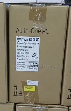 HP ProOne 600 G5, AiO, Core I5 9th Gen, 8gb Ram/512gb Storage
