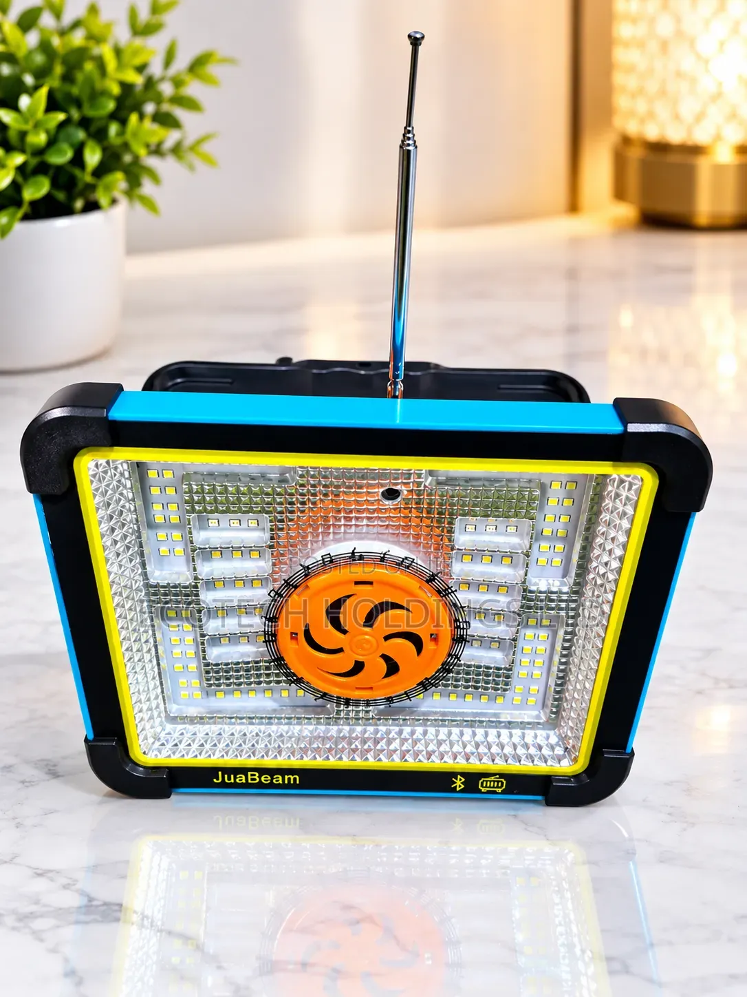 Multifunctional Solar Emergency Floodlight With Bluetooth Radio