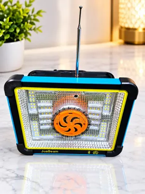 Multifunctional Solar Emergency Floodlight With Bluetooth Radio
