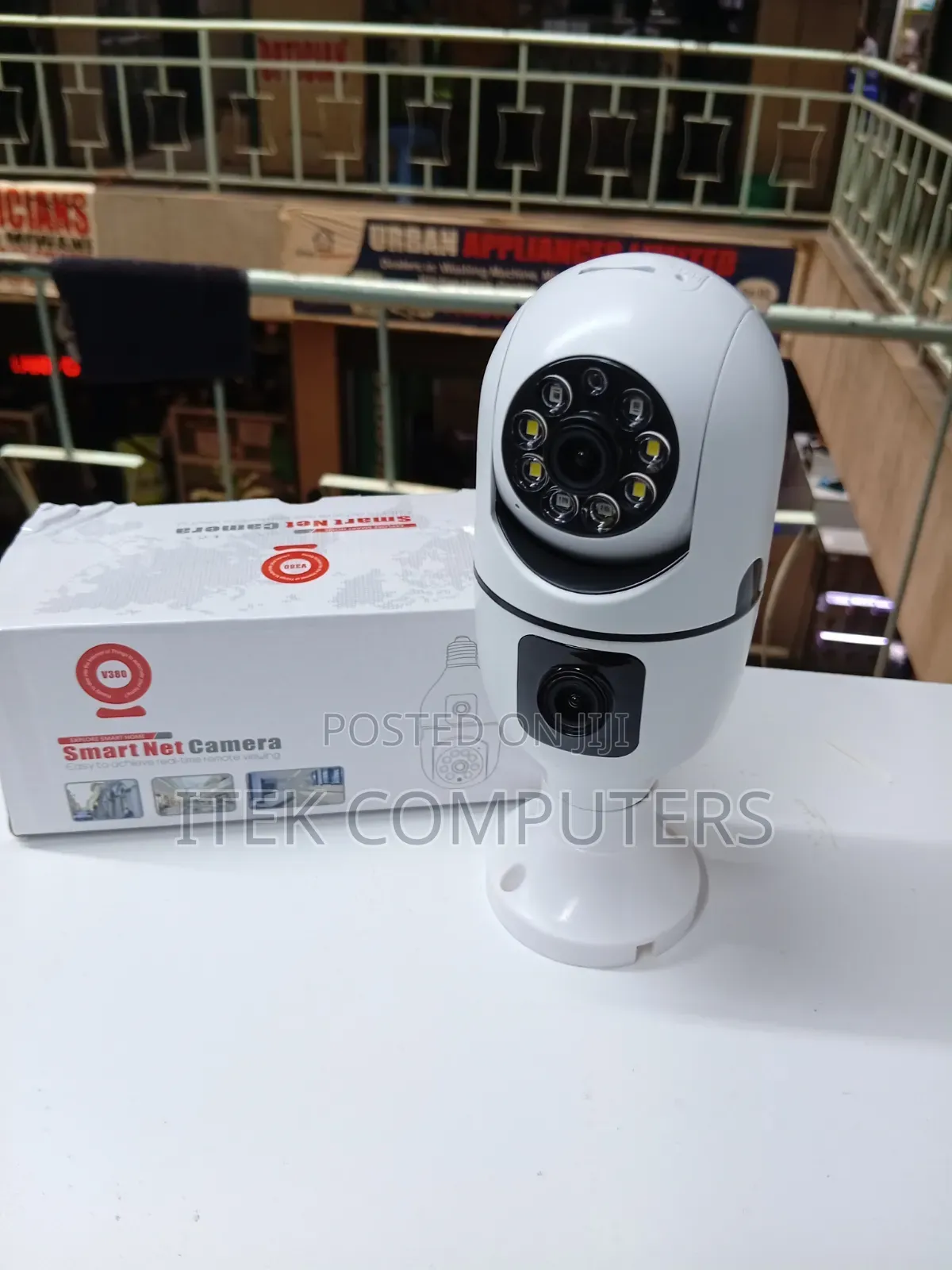Dual Lens V380 WiFi Bulb Camera for Remote PTZ Monitoring