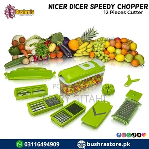 Veggie Cutter 12pc Nicer Dicer Chopper Now