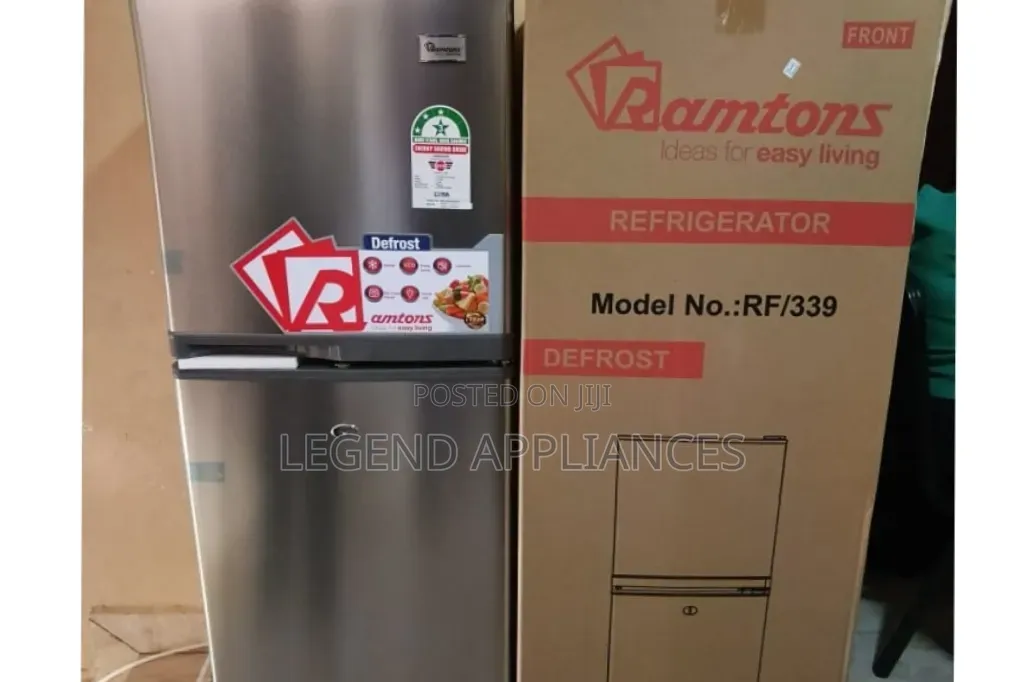 Ramtons 138 Litres Double Door Fridge – Stylish Spacious