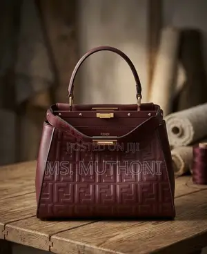 FENDI Embossed FF Monogram Pattern.