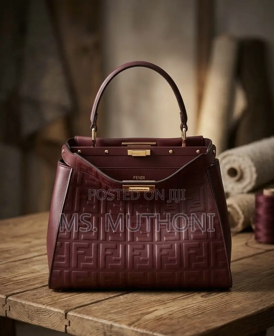 FENDI Embossed FF Monogram Pattern.