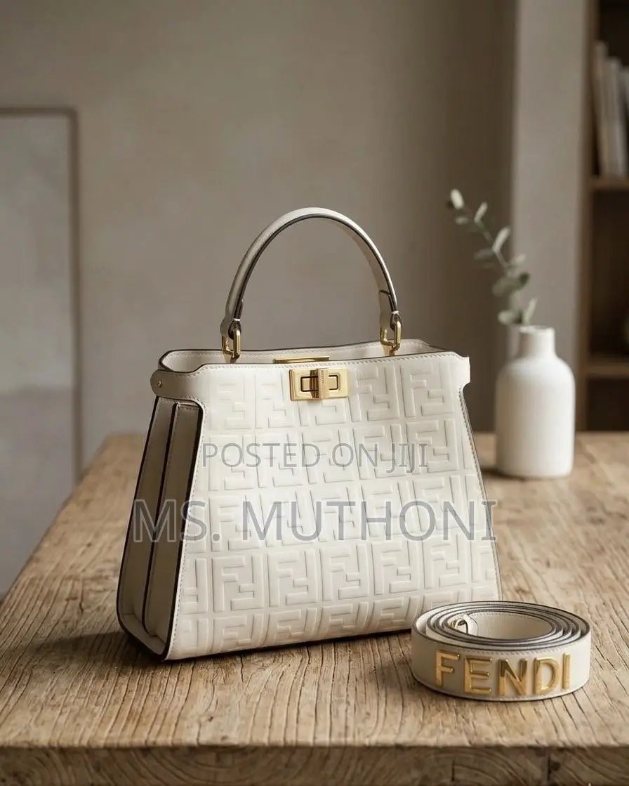 FENDI Embossed FF Monogram Pattern.