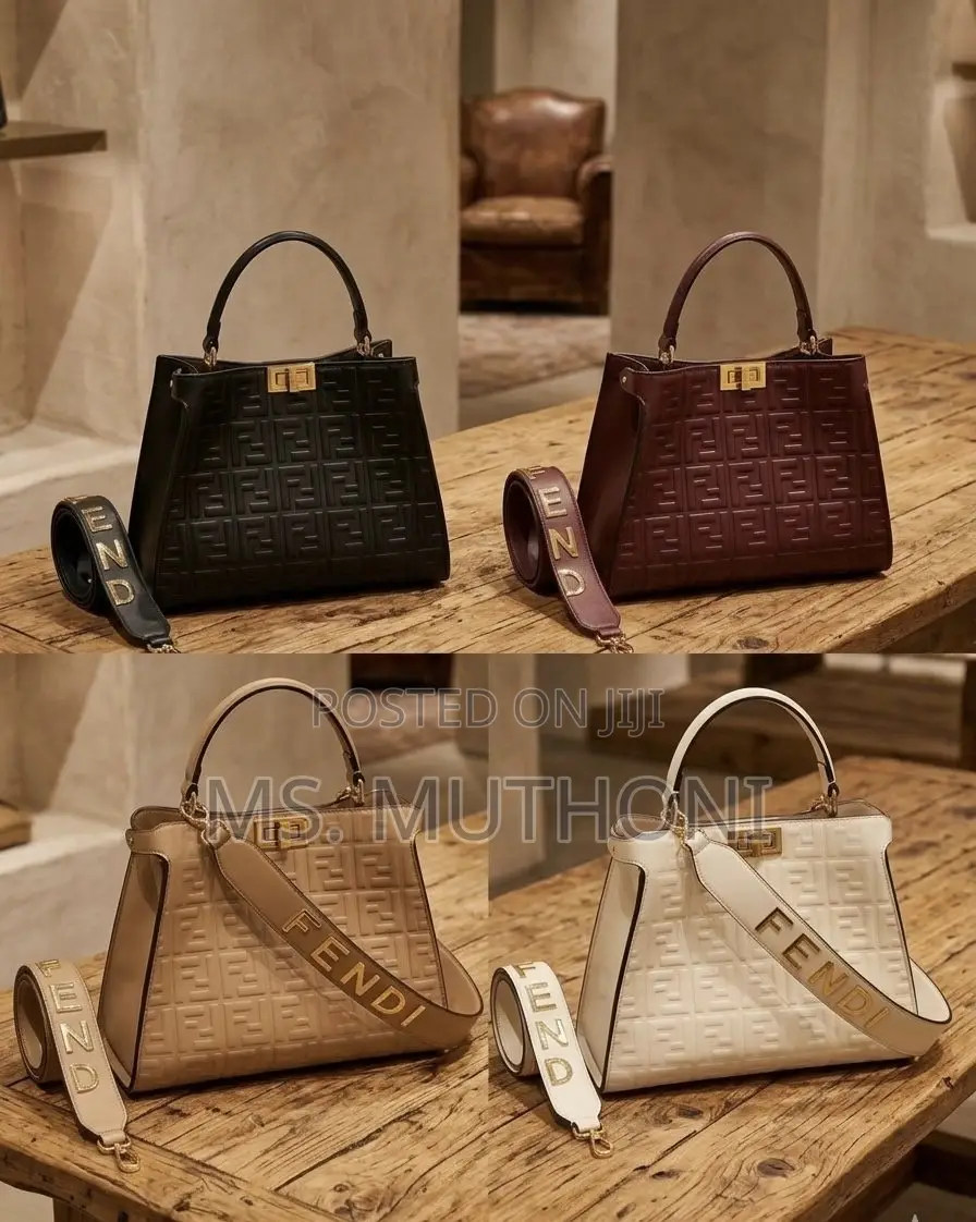 FENDI Embossed FF Monogram Pattern.