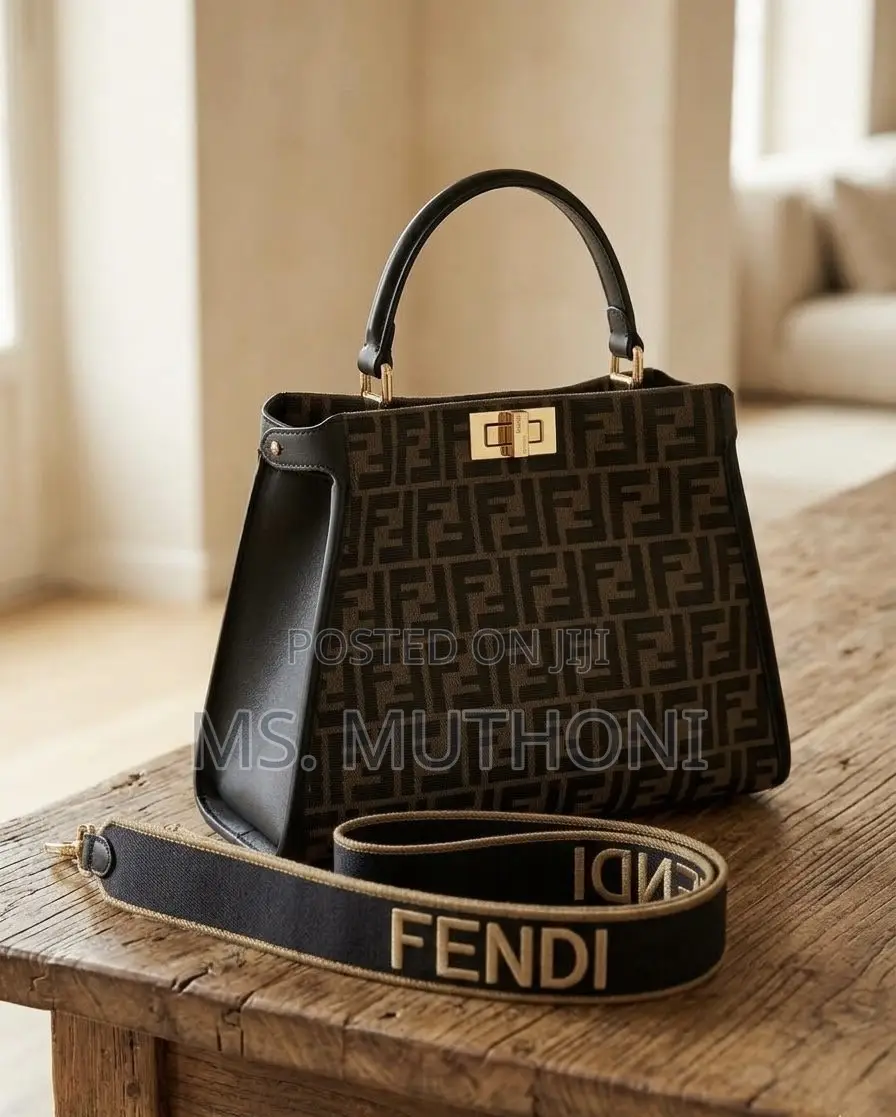 FENDI Embossed FF Monogram Pattern.