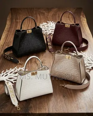 FENDI Embossed FF Monogram Pattern.