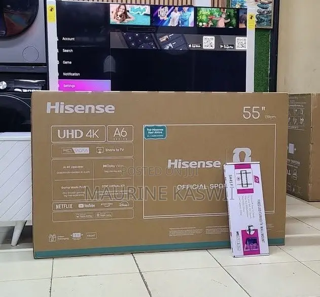 Hisense 55” Smart With a Free Wall Mount-55a6