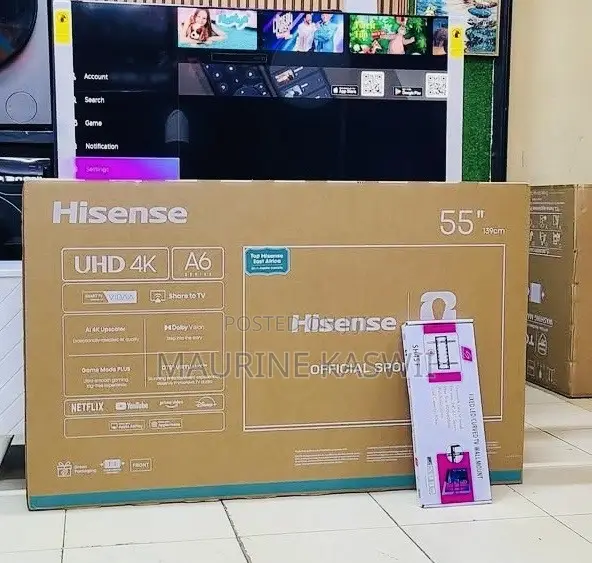 Hisense 55” Smart With a Free Wall Mount-55a6
