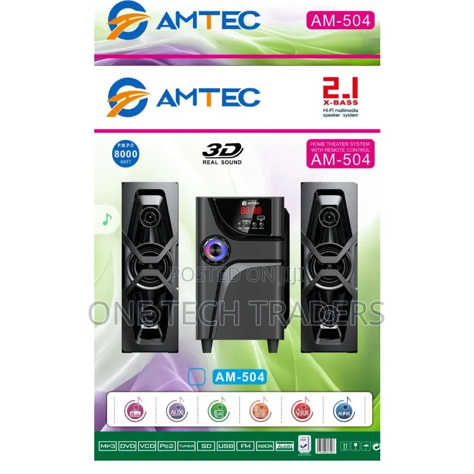 Amtec AM-504 2.1 Multimedia Speaker System