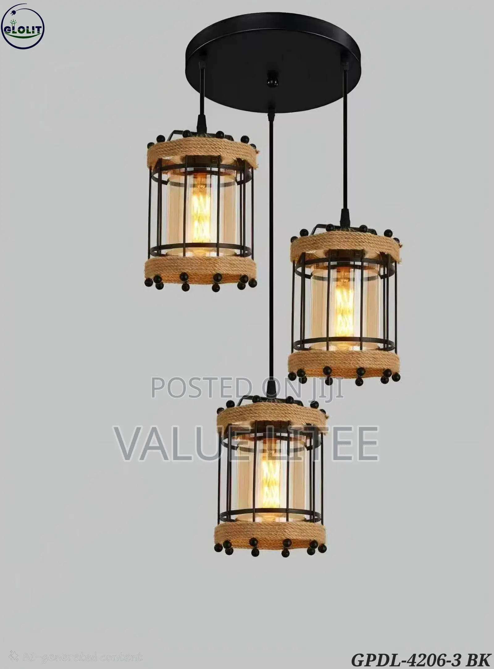 3 Pendant Chandelier for Dining and Breakfast Table