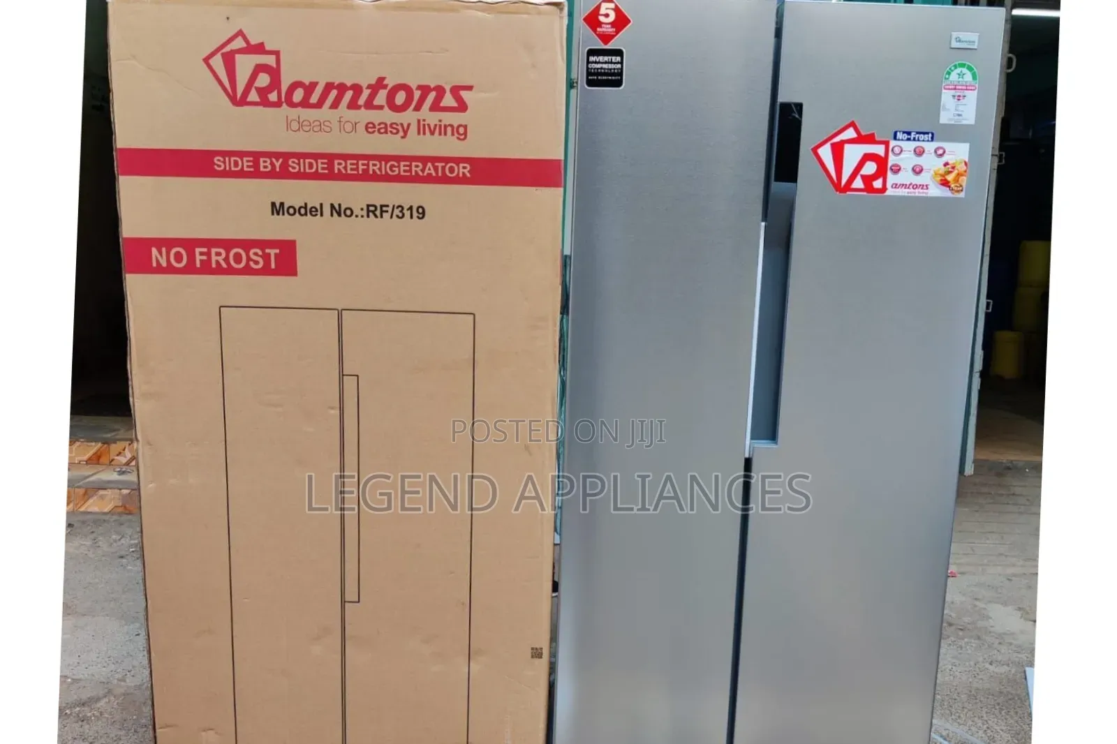 Ramtons RF/319 430L Side-by-Side No Frost Fridge
