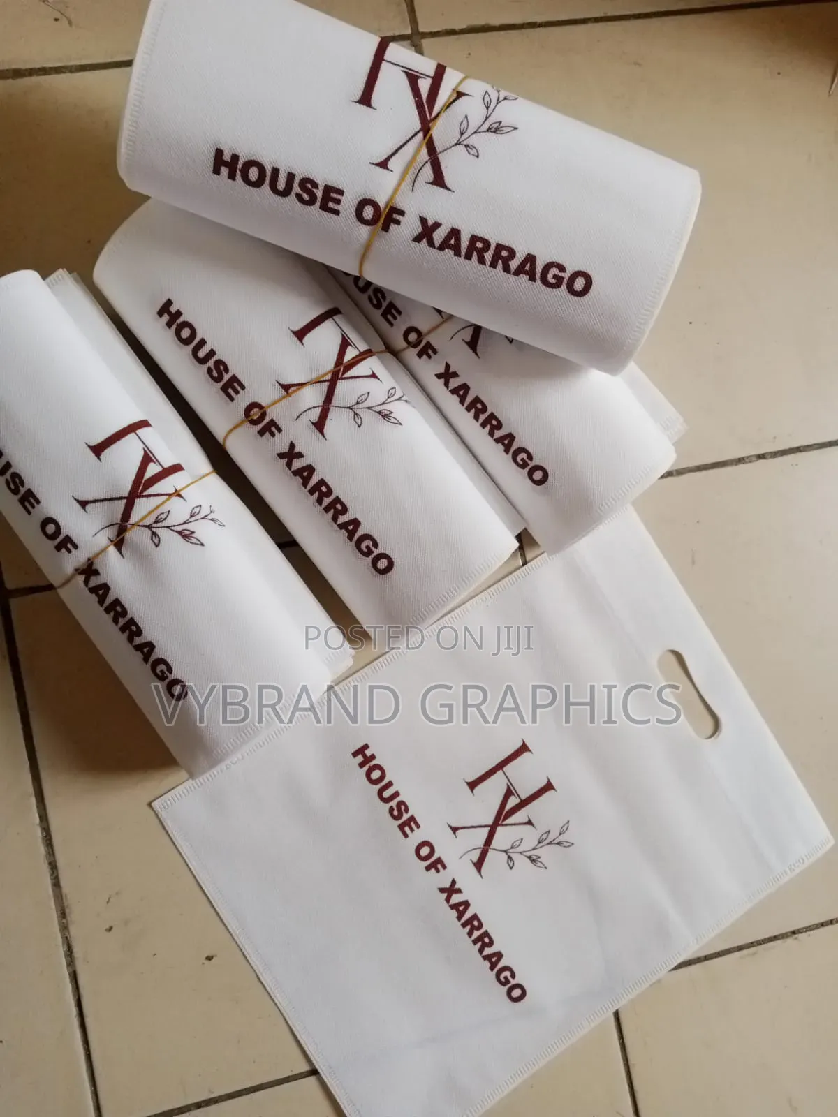 White Carrier Bags ( Black, Blue, Red Available)
