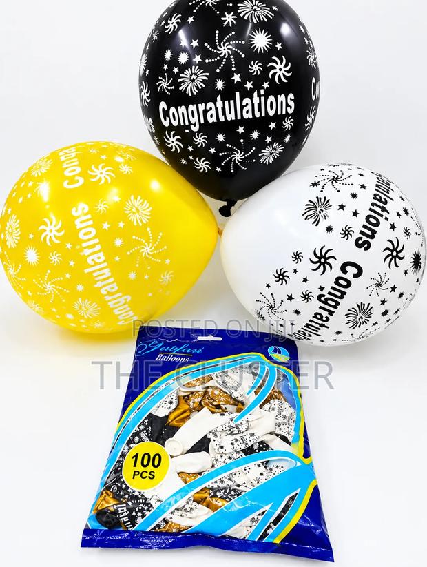 100 PSC Congratulations Balloons Set - main view