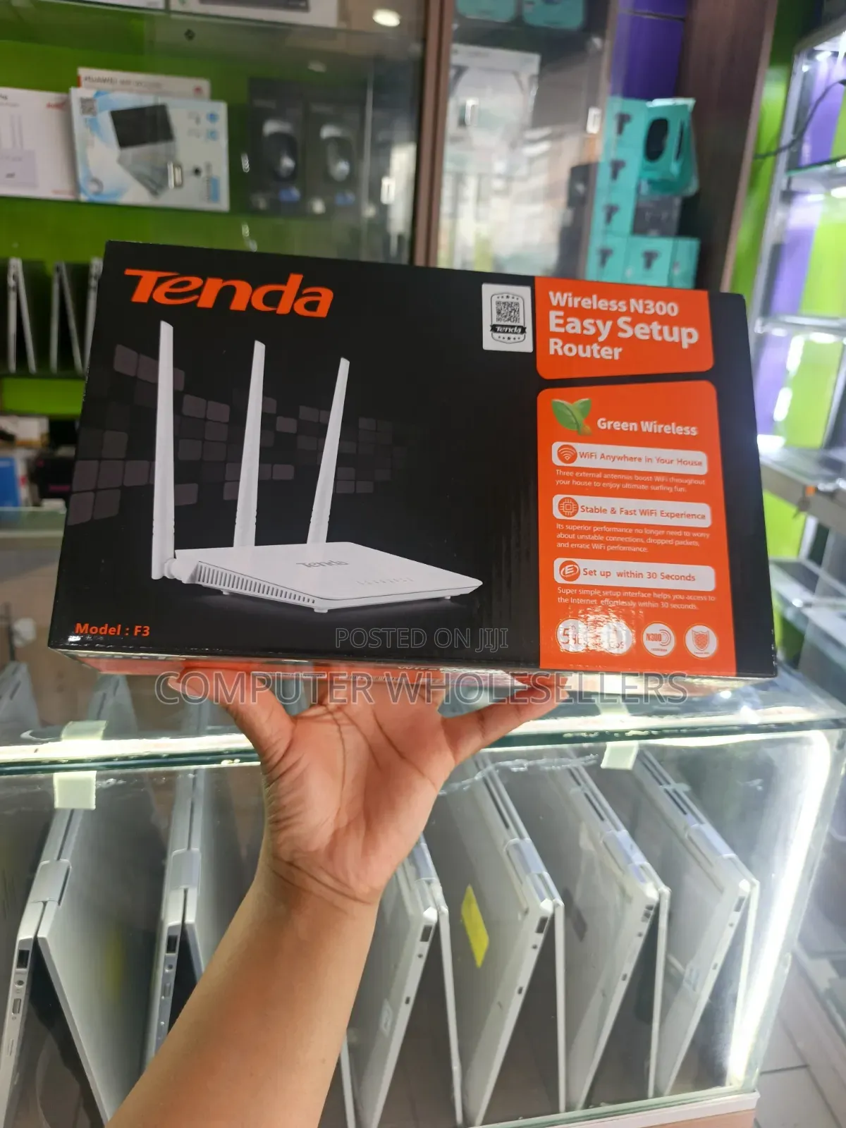 F3 Tenda Wireless N300 Easy Setup Router