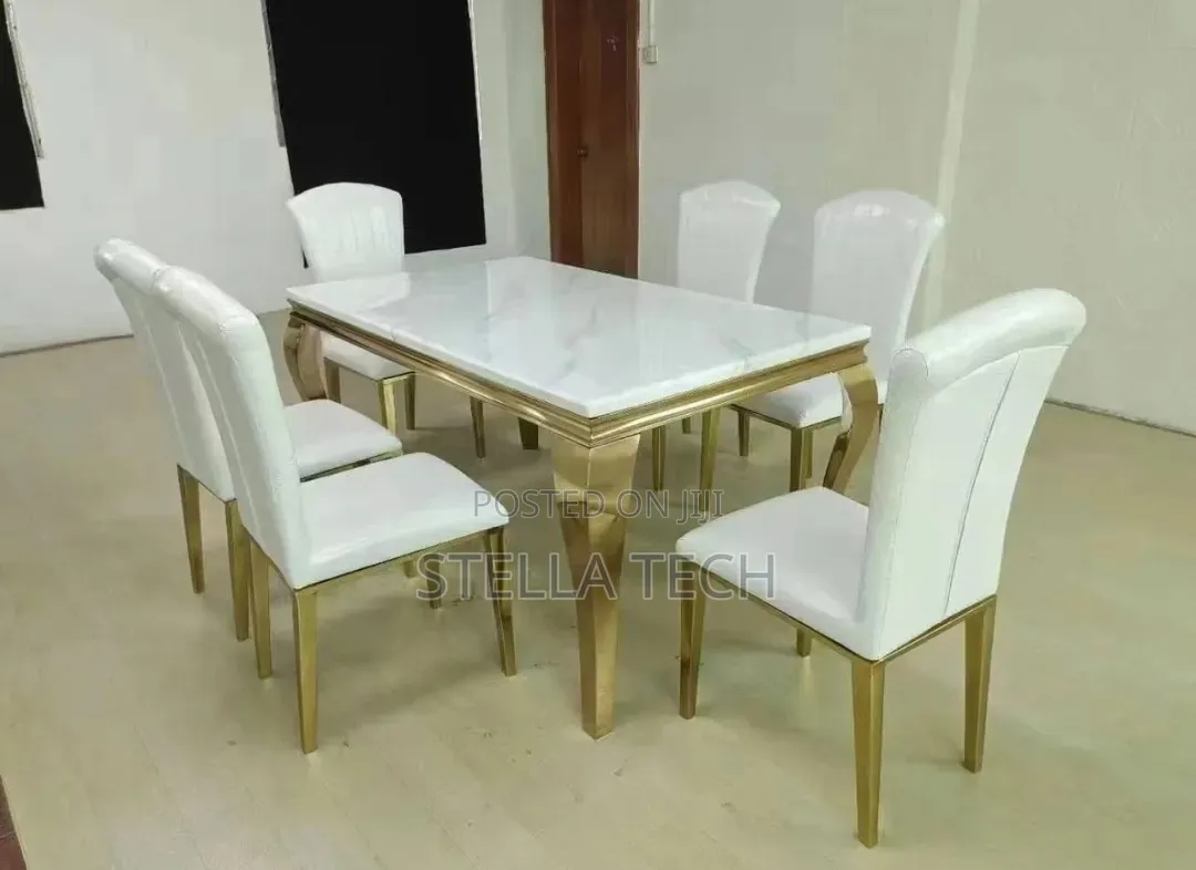 6 Sitter Executive Modern Marble Dinning Table