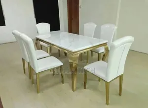 6 Sitter Executive Modern Marble Dinning Table