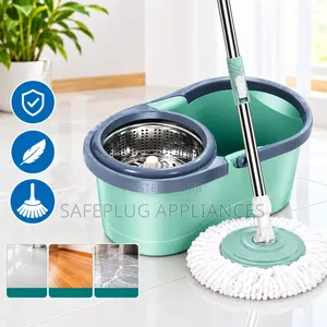 360° Magic Spin Mop Bucket Set – Hands-Free Microfiber Floor Cleaner