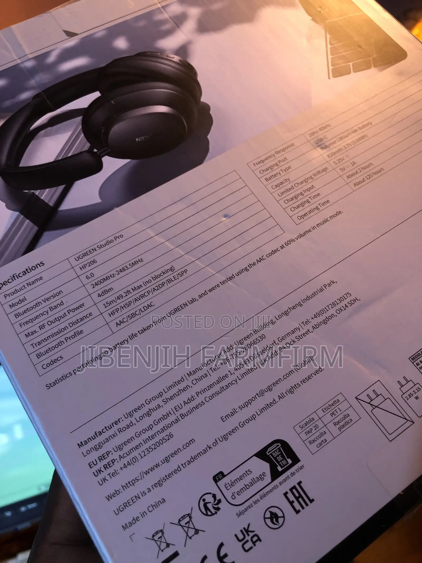 UGREEN Studio Pro ANC Wireless Headphones