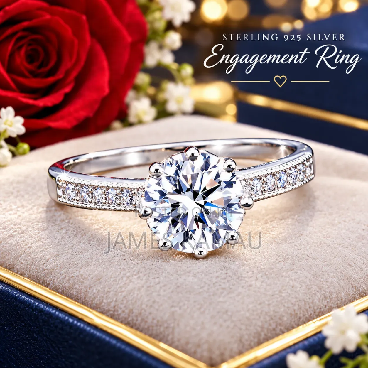 Classy Sterling 925 Silver Engagement Rings on Offer