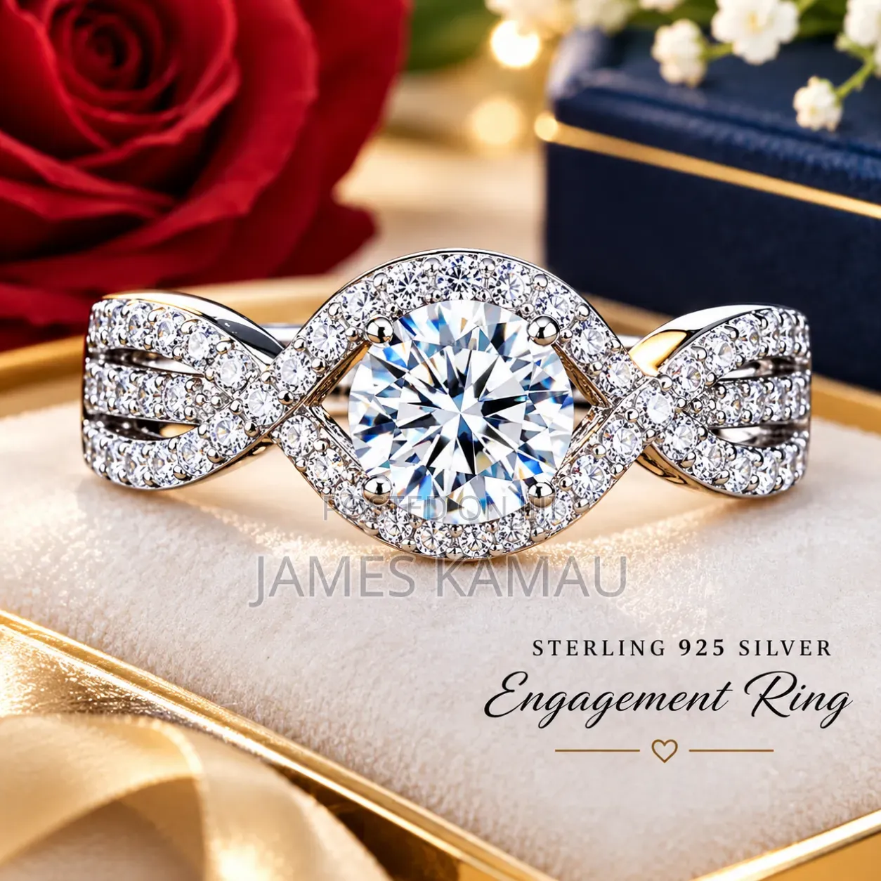 Classy Sterling 925 Silver Engagement Rings on Offer