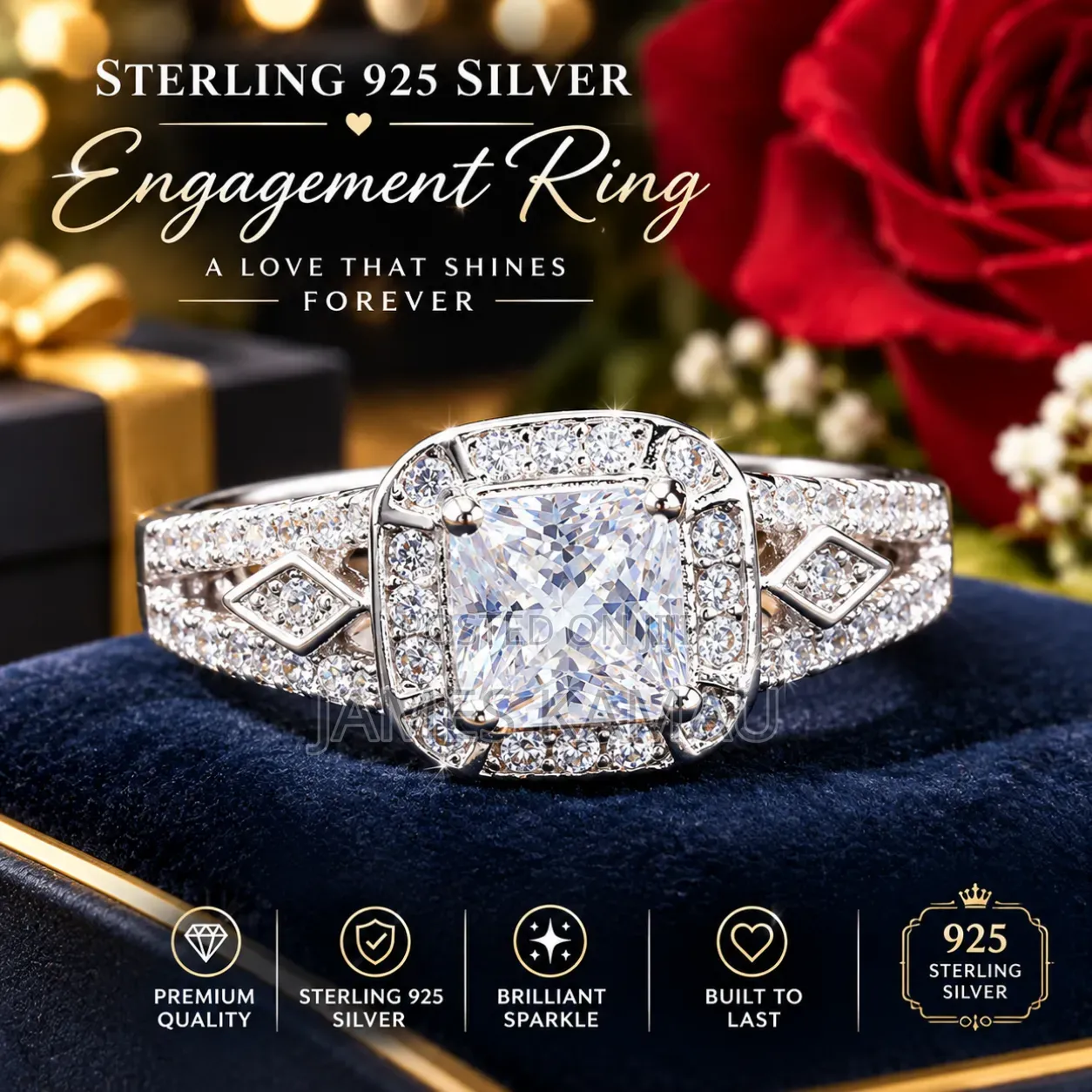 Classy Sterling 925 Silver Engagement Rings on Offer