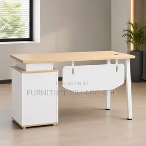 Office Desk;1.4 Meters Modern Office Desk With Drawers