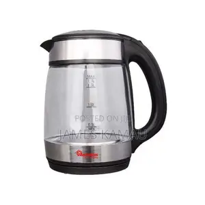 Ramtons RM/566 - 1.7L Cordless Glas Jug - Black SS Finish (1YR WRTY)