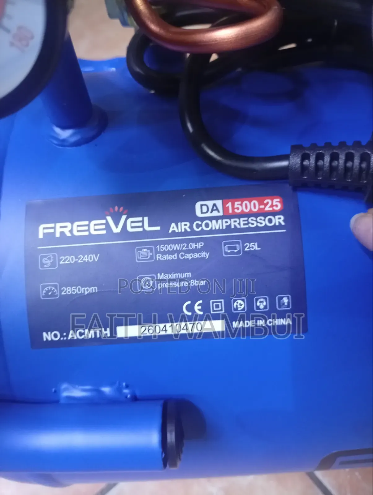 Long Serving Life 25 Litres Commercial Air Compressor Machine
