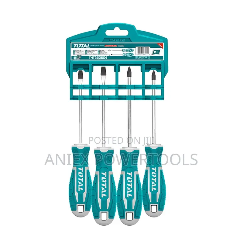 Total THT250604 4 PCS Screw Driver Set